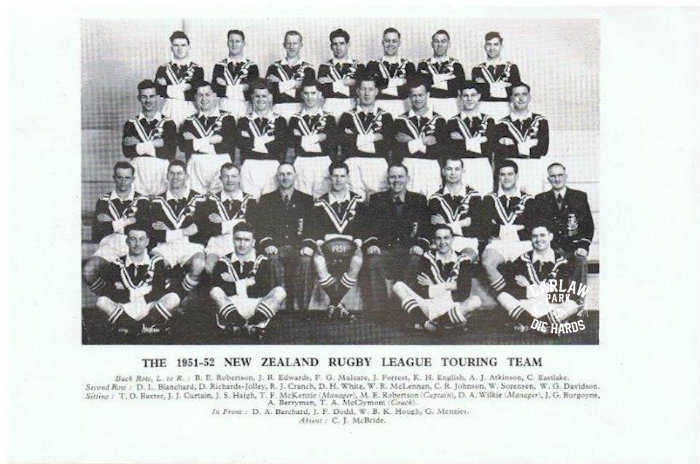 The 1951 - 52 New Zealand Kiwis Touring Team